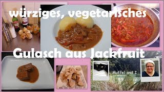 würziges vegetarisches Gulasch aus Jackfruit [upl. by Topliffe]