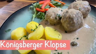 Fluffige Klopse Königsberger Art  lecker und gesund  Cholesterin senkend [upl. by Nadbus332]