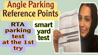 Angle parking step by step tutorial RTA smart yard  parking test dubai [upl. by Schiffman]