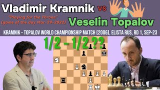 Veselin Topalov declined a draw against Vladimir Kramnik 2006 and the outcome was [upl. by Llewon]