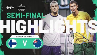 Highlights Otto Virtanen FIN v Alexei Popyrin AUS  Davis Cup Finals 2023 [upl. by Sclar]