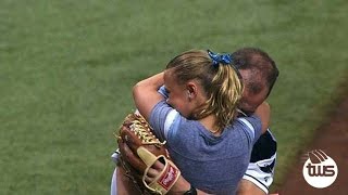 First Pitch ends in Big Surprise for Soldiers Daughter [upl. by Braun]