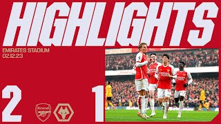 HIGHLIGHTS  Arsenal vs Wolverhampton Wanderers 21  Saka and Odegaard give us all three points [upl. by Atineb]