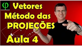 Soma de Vetores  Método das PROJEÇÕES  VETORES  Aula 4  Prof Marcelo Boaro [upl. by Ahsita463]