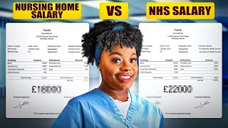 OH NO  COMPARING MY NHS SALARY TO mY CARE HOME SALARY 🙆🏾‍♀️🤦🏼‍♂️ [upl. by Zetneuq]