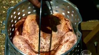 The Neelys DeepFried Turkey  Food Network [upl. by Ohnuj]