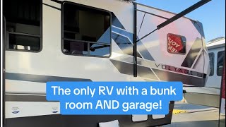 The Only RV With A Bunk Room AND Garage 2024 Dutchmen Voltage Triton 4271 RV Tour [upl. by Munson]