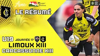 U19 ELITE  Le résumé LIMOUX V CARCASSONNE Journée 17 [upl. by Elyc]