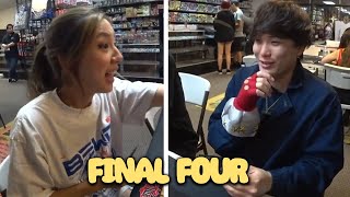 FULL MATCH Fuslie vs Sykkuno  YuGiOh IRL Duel [upl. by Akerdnahs553]