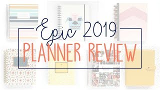 Epic 2019 Planner Review Tour of 7 Planners [upl. by Enialedam]