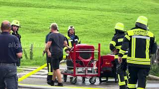 Verheerender Brand in Fischen Stall und Wohnhaus betroffen – Lokale Solidarität in Aktion [upl. by Dillie]