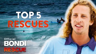 Top 5 Lifeguard Rescues  Bondi Rescue  Season 14 [upl. by Ahsrav]