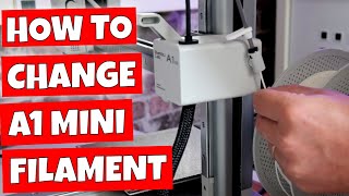 How To Change Filament On Bambu Labs A1 Mini 3D Printer [upl. by Silverts]