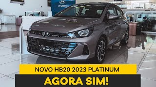 NOVO HYUNDAI HB20 2023 HATCH PLATINUM  EVOLUIU DEMAIS [upl. by Inej]