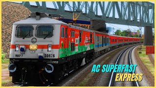 22863 HOWARH  SMVT BENGALURU WEEKLY AC SF EXPRESS  EAST COAST RAILWAY ROUTE  ECoR   MSTS LIVE [upl. by Boardman]