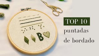 Cómo Bordar a Mano 🐝  Tutorial de Bordado Paso a Paso [upl. by Nehtiek]