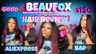 Affordable AliExpress Bundles Hair Review  ft Beaufox [upl. by Nortna]