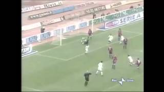 Bologna Roma 04  23112003  Magnifico gol di Totti al volo [upl. by Orlosky]