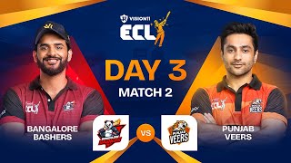 ECL  Match 6  Bangalore Bashers vs Punjab Veers  Abhishek Malhan vs Harsh Beniwal [upl. by Analle]