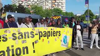 Rassemblement sanspapiers Chronopost Alfortville Préfecture Créteil 4 09 Aboubacar Dembele [upl. by Nairoc]