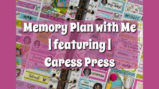 Memory Plan with Me  featuring  Caress Press [upl. by Therron323]