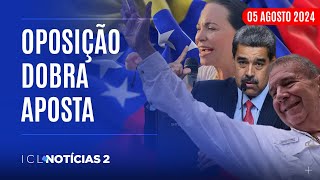 ICL NOTÍCIAS 2  050824  GONZÁLEZ SE AUTOPROCLAMA PRESIDENTE ELEITO DA VENEZUELA E AGRAVA CRISE [upl. by Terrance664]