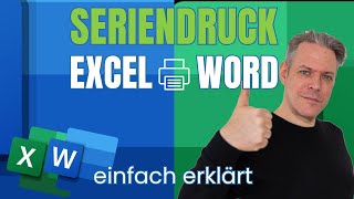 Word GrundlagenTutorial Serienbrief erstellen aus einer ExcelTabelle Microsoft 365 [upl. by Lilyan216]