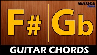 F CHORD  Gb CHORD 🎸 Beginner GUITAR Chords 🎓 How to play the F  Gb Chord 🎵 [upl. by Jamil]