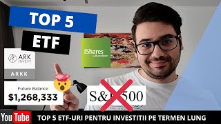 TOP 5 INVESTITII IN ETF Cum sa faci bani din ETFuri usor [upl. by Reinhard]