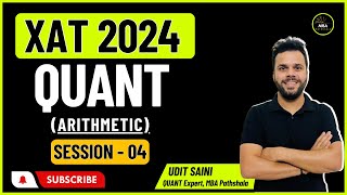 Day 11  XAT 2024  Crash Course  Quant Session 04  Udit Saini  Arithmetic [upl. by Nawd]