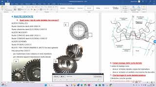 RUOTE DENTATE INTRODUZIONE 1 LEZIONE [upl. by Zurek]