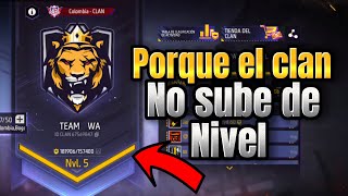 porque no sube de nivel el clan free fire si ya tengo la barra amarilla llena SOLUCION [upl. by Payson814]