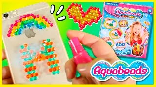 ¡Hacemos una FUNDA para MÓVIL 📱 con AQUA BEADS 🦊 AQUABEADS Ultimate Desing Studio [upl. by Ahola]