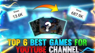 Top 6 Best Games For New Gaming YouTube Channel in 2024 [upl. by Adnorrehs]