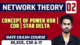 Network Theory 02  Concept Of Power VDR  CDR  Star Delta  EE ECE  GATE Crash Course [upl. by Anavahs]