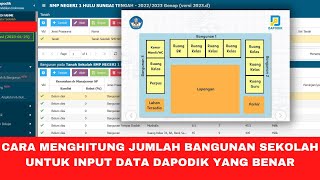 🔴CARA MENGHITUNG JUMLAH BANGUNAN SEKOLAH PADA SISTEM DAPODIK YANG BENAR [upl. by Sucam]