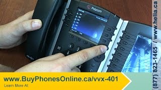 How To Configure Speed Dial Buttons on your Polycom VVX 401 Desk Phone [upl. by Eelyac470]