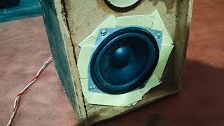 Ported Enclosure 4 inch Subwoofer Bass Testing  Homemade 4 inch Ported Box Enclosure [upl. by Alaehs]