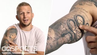 UFC Champion TJ Dillashaw Breaks Down His Tattoos  GQ Sports [upl. by Johannessen]