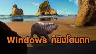 ส่องวงจรปิด หมูเด้งร่วมมือแม่โจน่า ป่วนพี่เลี้ยง – Windows ก็โดนตก ทำหน้าจอรูปหมูเด้ง [upl. by Thgiwed]