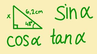 Sin cos ja tan juttuja sivun ja kulman ratkaiseminen suorakulmaisesta kolmiosta [upl. by Andrel231]