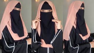 Hijab Style With Saudi Niqab  Hijab With Niqab  Ismi Nazish [upl. by Hsejar]