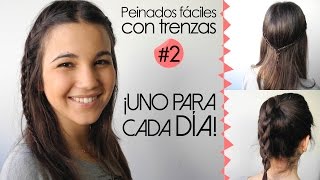 Peinados sencillos con trenzas  enfemenino tendencias [upl. by Yojal]