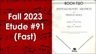 MO AllState Horn Etude No 91 Fast [upl. by Tsugua]