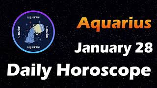 Aquarius Horoscope Today Aquarius Tarot today 28th January 2024 AquariusHoroscope Horoscopia [upl. by Leryt859]