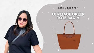 Longchamp Le Pliage Green Cognac Medium Long Handle Vs Le Pliage Neo Small Short Handle [upl. by Jeffry]