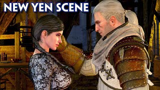 Witcher 3 New Romance Scene  Yennefer Kisses Geralt in front of Everyone NEXTGEN [upl. by Germaun]