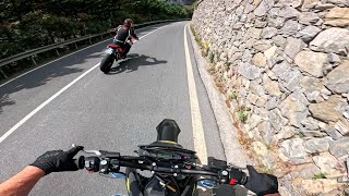 HSQ 701 vs Hypermotard 950 sp [upl. by Mitchiner]