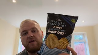 Morrisons Gyros amp Tzatziki Flavour Crisps  Review [upl. by Arad982]