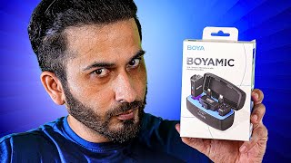 BOYAMIC Wireless Lavalier Microphone for Phone amp Camera Onboard Recording Review  Born Creator [upl. by Kerby]